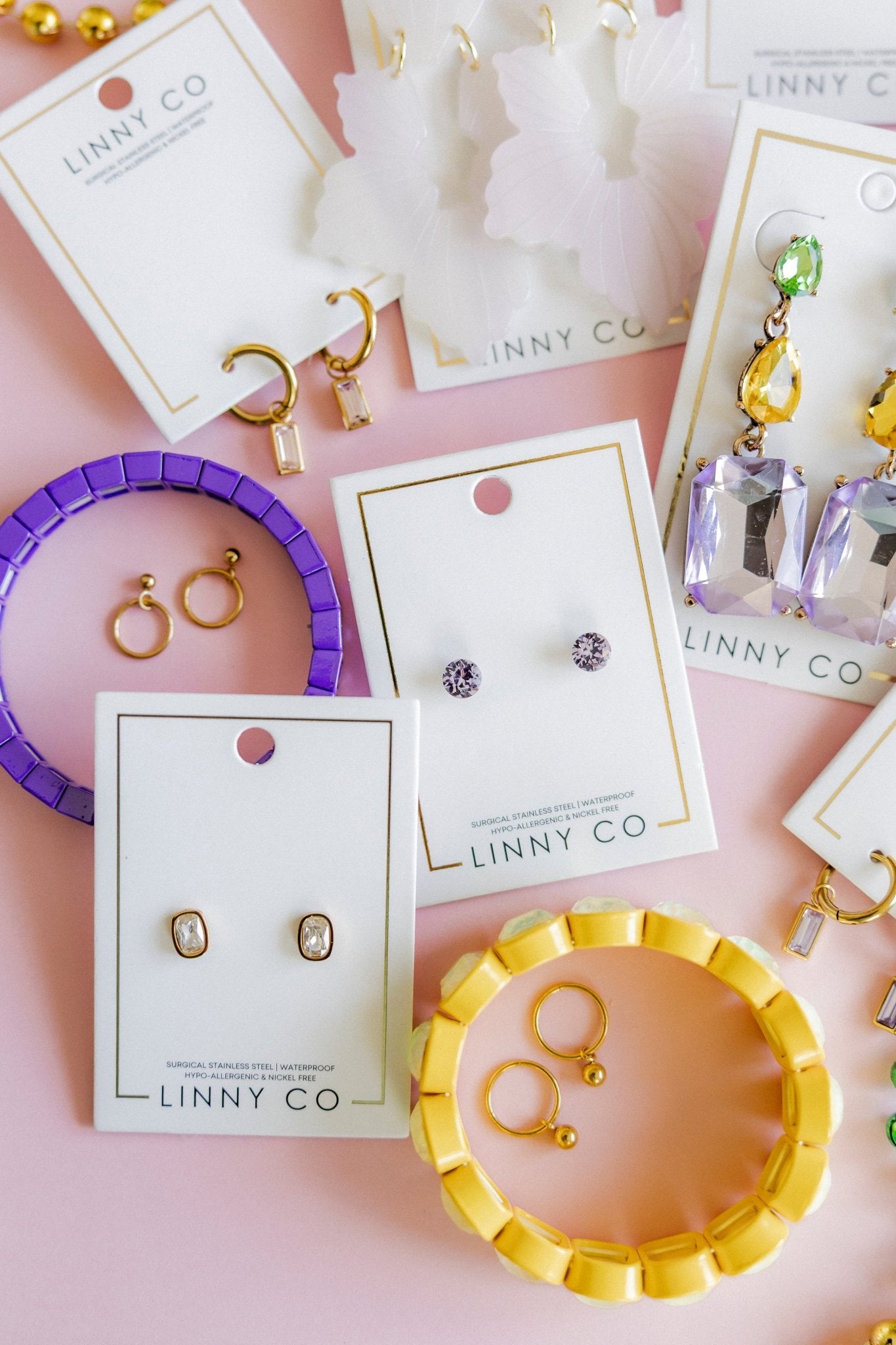 Screwback Stud Earrings Lux - Zuri Lilac - LINNY CO WholesaleStuds