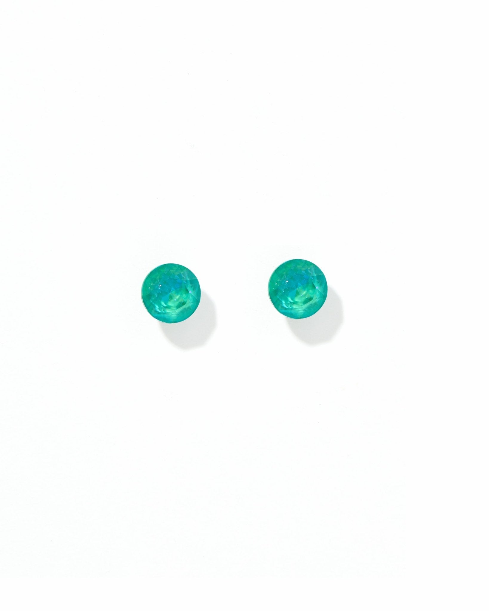 Screwback Stud Earrings Lux - Zuri Teal - LINNY CO WholesaleStuds