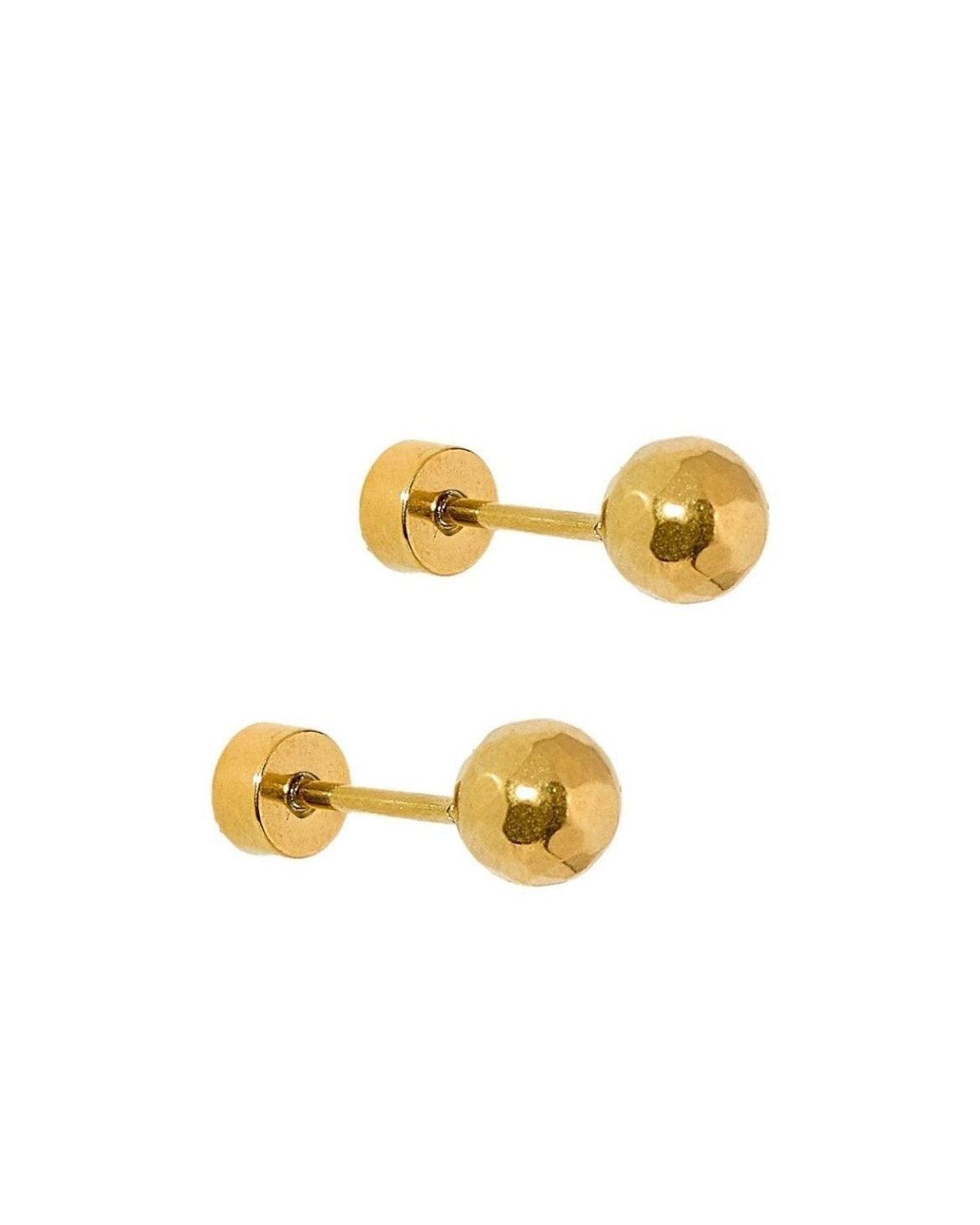 Screwback Stud Earrings - Lydia Gold - LINNY CO WholesaleStuds
