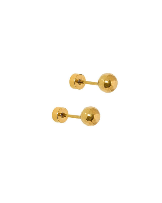 Screwback Stud Earrings - Lydia Gold - LINNY CO WholesaleStuds