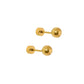 Screwback Stud Earrings - Lydia Gold - LINNY CO WholesaleStuds