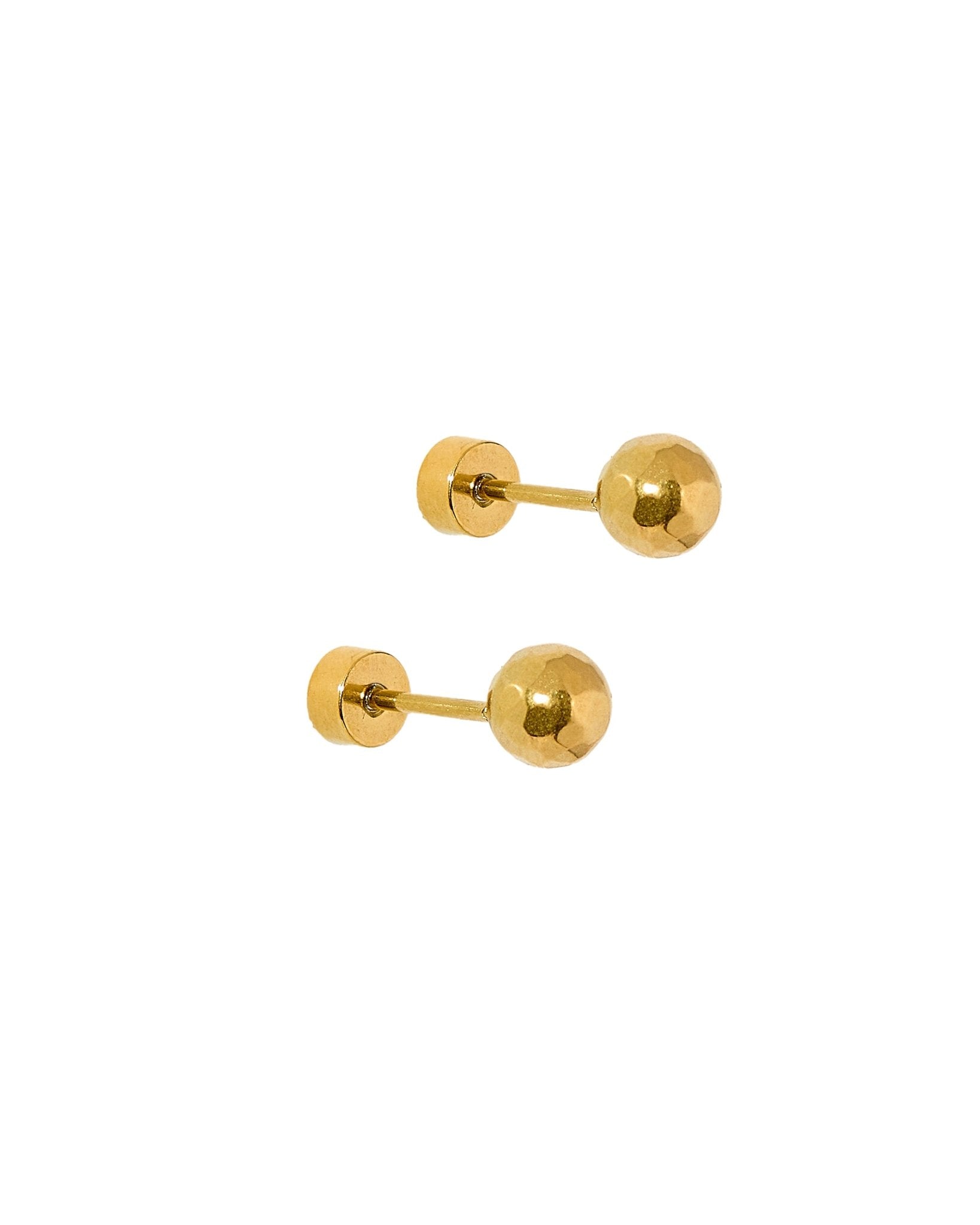 Screwback Stud Earrings - Lydia Gold - LINNY CO WholesaleStuds