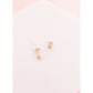 Screwback Stud Earrings - Lyla Flower Clear - LINNY CO WholesaleStuds