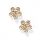 Screwback Stud Earrings - Lyla Flower Clear - LINNY CO WholesaleStuds