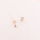Screwback Stud Earrings - Lyla Flower Clear - LINNY CO WholesaleStuds