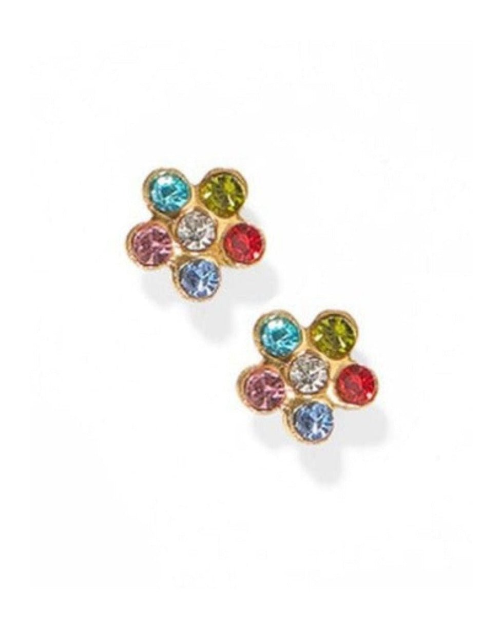 Screwback Stud Earrings - Lyla Flower Multi - LINNY CO WholesaleStuds