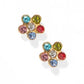 Screwback Stud Earrings - Lyla Flower Multi - LINNY CO WholesaleStuds