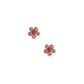 Screwback Stud Earrings - Lyla Flower Pink - LINNY CO WholesaleStuds