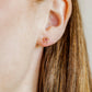 Screwback Stud Earrings - Lyla Flower Pink - LINNY CO WholesaleStuds