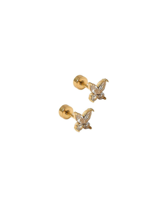 Screwback Stud Earrings - Lynn Butterfly - LINNY CO WholesaleStuds