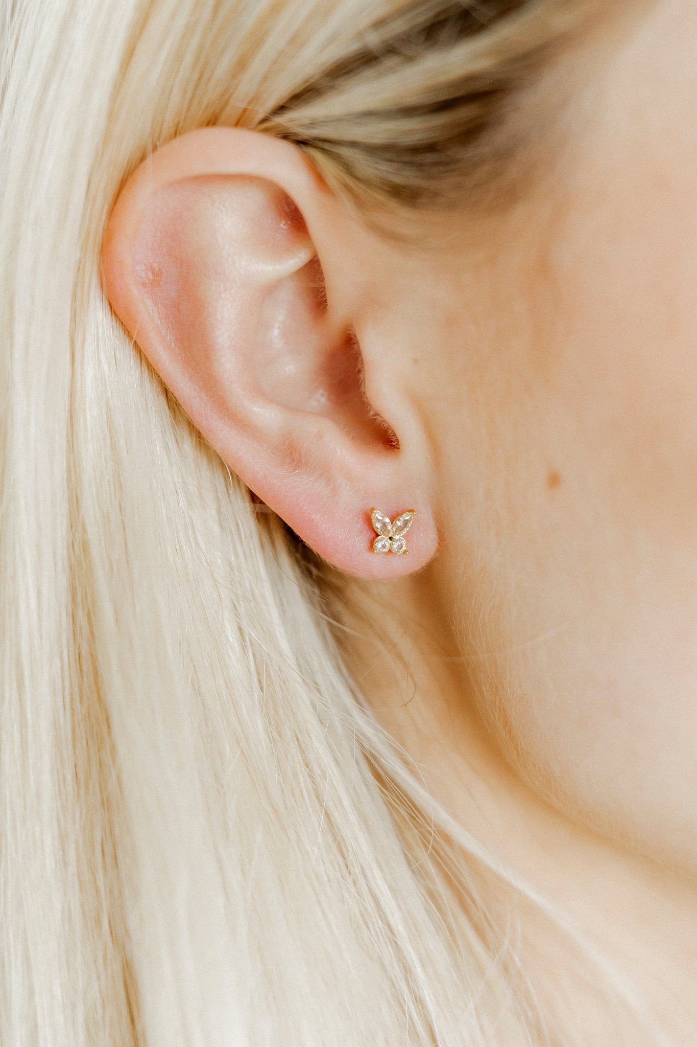 Screwback Stud Earrings - Lynn Butterfly - LINNY CO WholesaleStuds