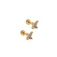 Screwback Stud Earrings - Lynn Butterfly - LINNY CO WholesaleStuds