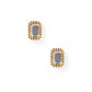 Screwback Stud Earrings - Madison Gold Clear - LINNY CO WholesaleStuds