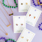 Screwback Stud Earrings - Mardi Gras Mask - LINNY CO WholesaleStuds