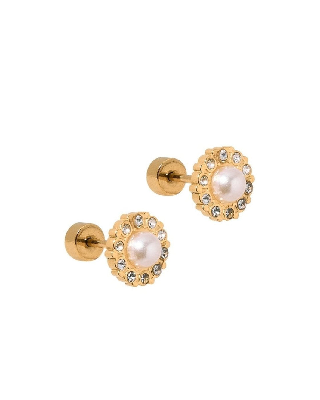 Screwback Stud Earrings - Margaret Pearl - LINNY CO WholesaleStuds