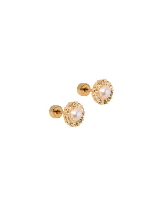 Screwback Stud Earrings - Margaret Pearl - LINNY CO WholesaleStuds