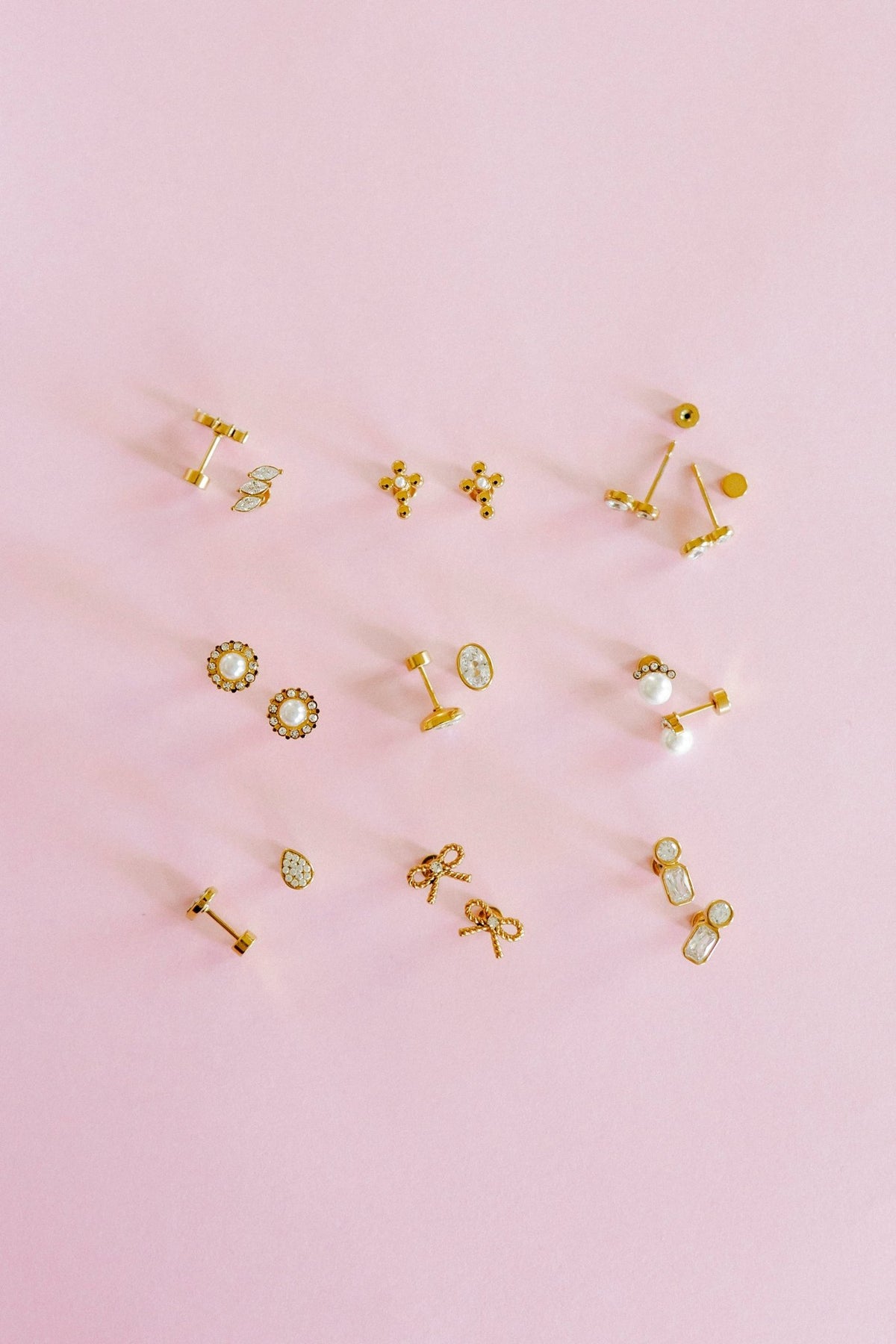 Screwback Stud Earrings - Margaret Pearl - LINNY CO WholesaleStuds
