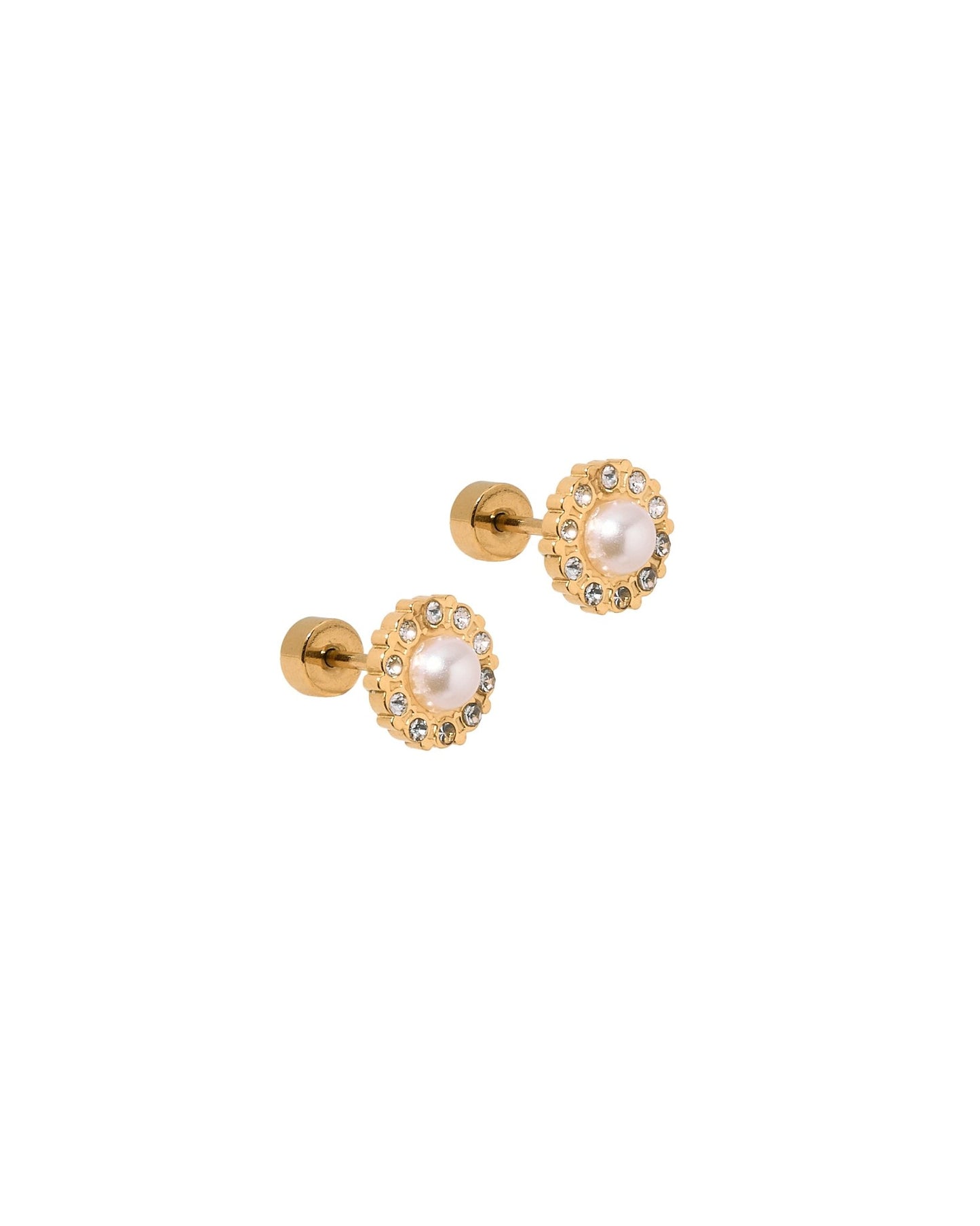 Screwback Stud Earrings - Margaret Pearl - LINNY CO WholesaleStuds