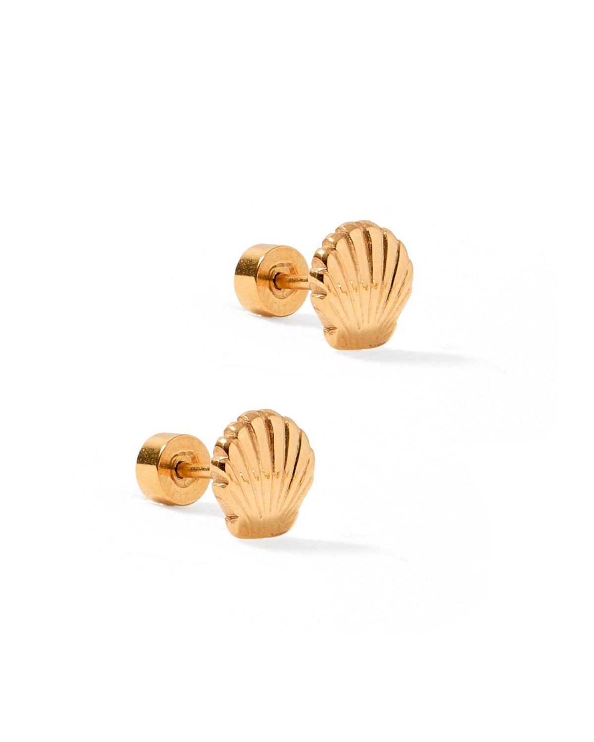 Screwback Stud Earrings - Marina Shell - LINNY CO WholesaleStuds