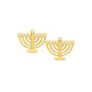 Screwback Stud Earrings - Menorah - LINNY CO WholesaleStuds