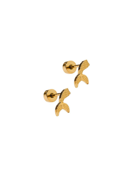 Screwback Stud Earrings - Mermaid Tail - LINNY CO WholesaleStuds