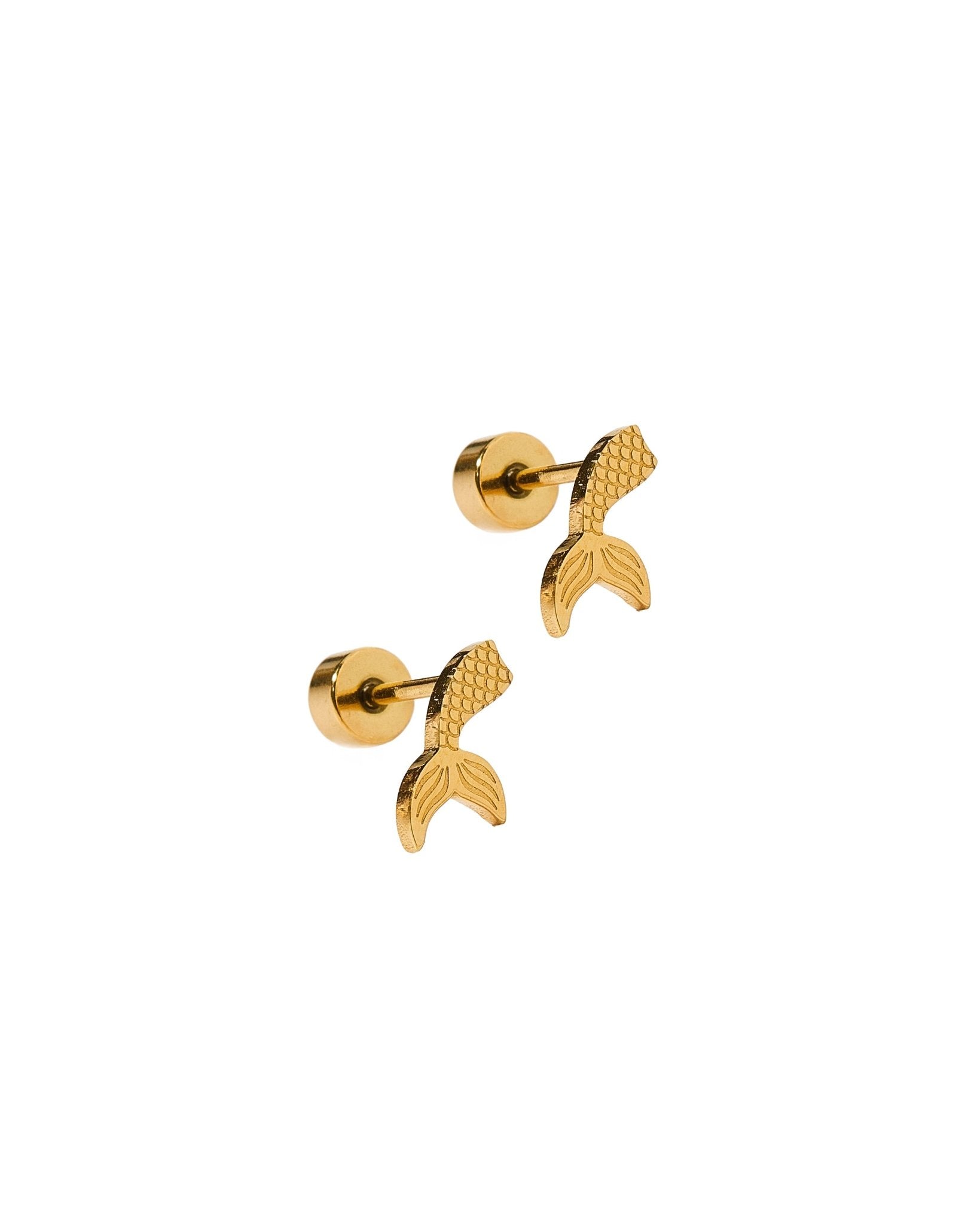 Screwback Stud Earrings - Mermaid Tail - LINNY CO WholesaleStuds