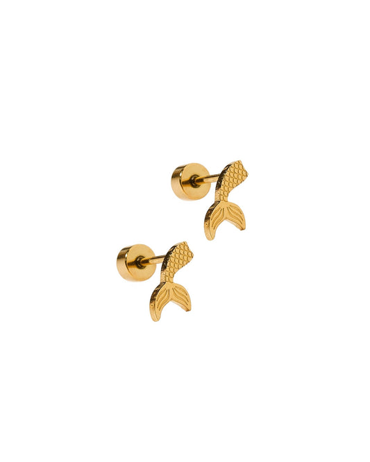 Screwback Stud Earrings - Mermaid Tail - LINNY CO WholesaleStuds