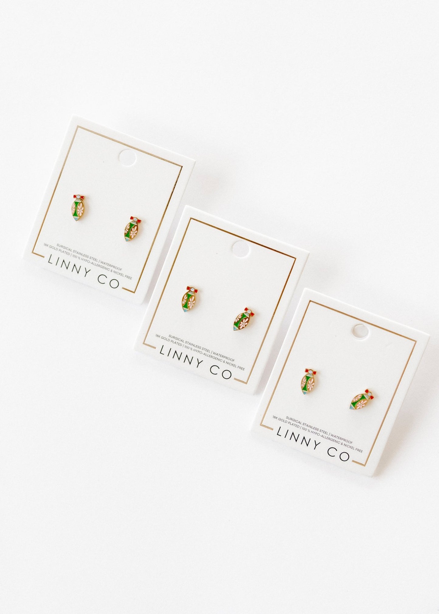 Screwback Stud Earrings - Merritt Ornament - LINNY CO WholesaleStuds