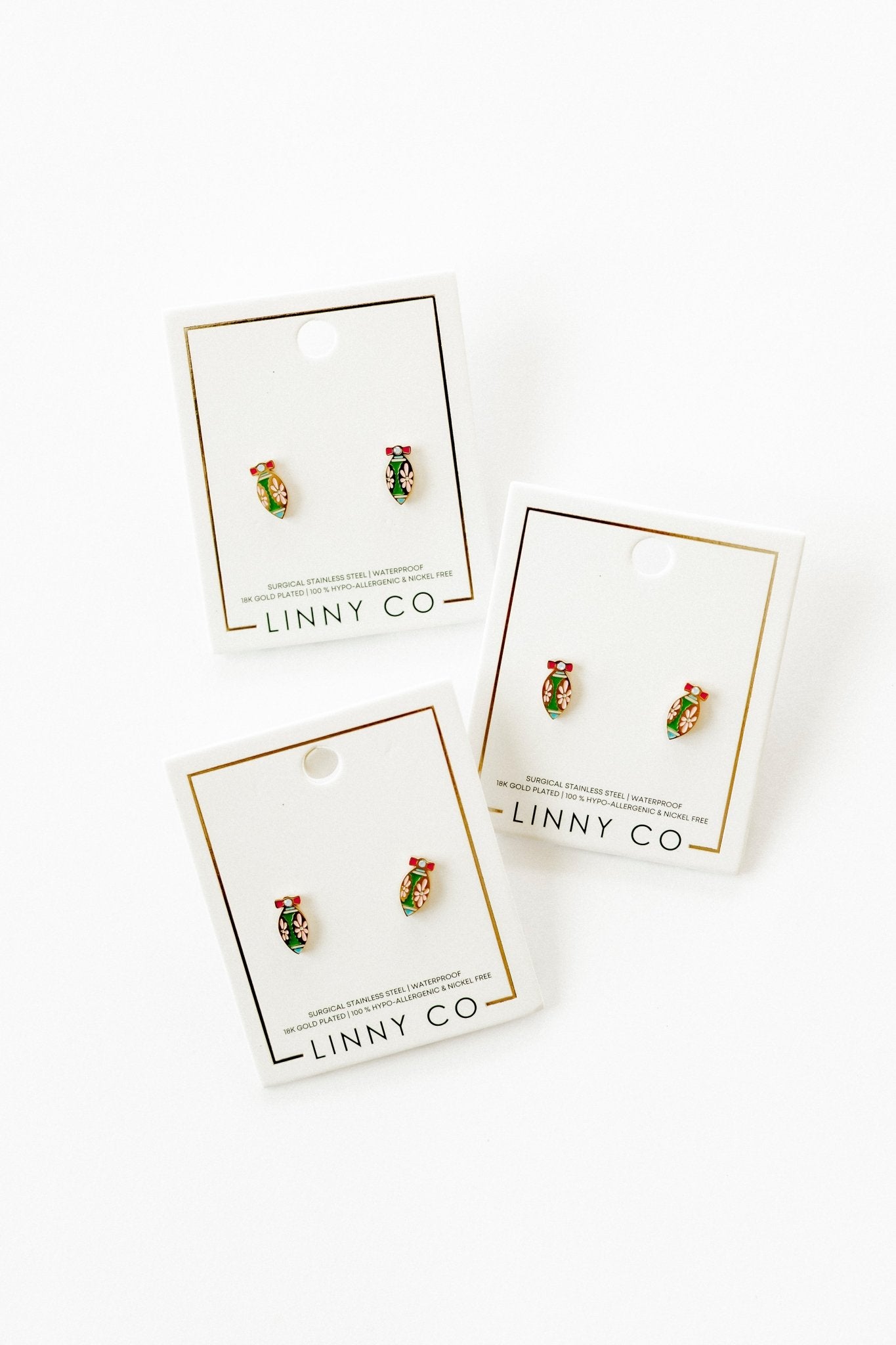 Screwback Stud Earrings - Merritt Ornament - LINNY CO WholesaleStuds