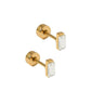 Screwback Stud Earrings - Micro Amber - LINNY CO Wholesale