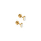 Screwback Stud Earrings - Micro Amber - LINNY CO Wholesale
