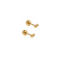Screwback Stud Earrings - Micro Bar - LINNY CO Wholesale