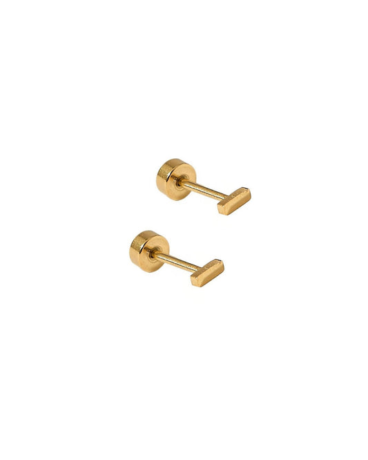 Screwback Stud Earrings - Micro Bar - LINNY CO Wholesale