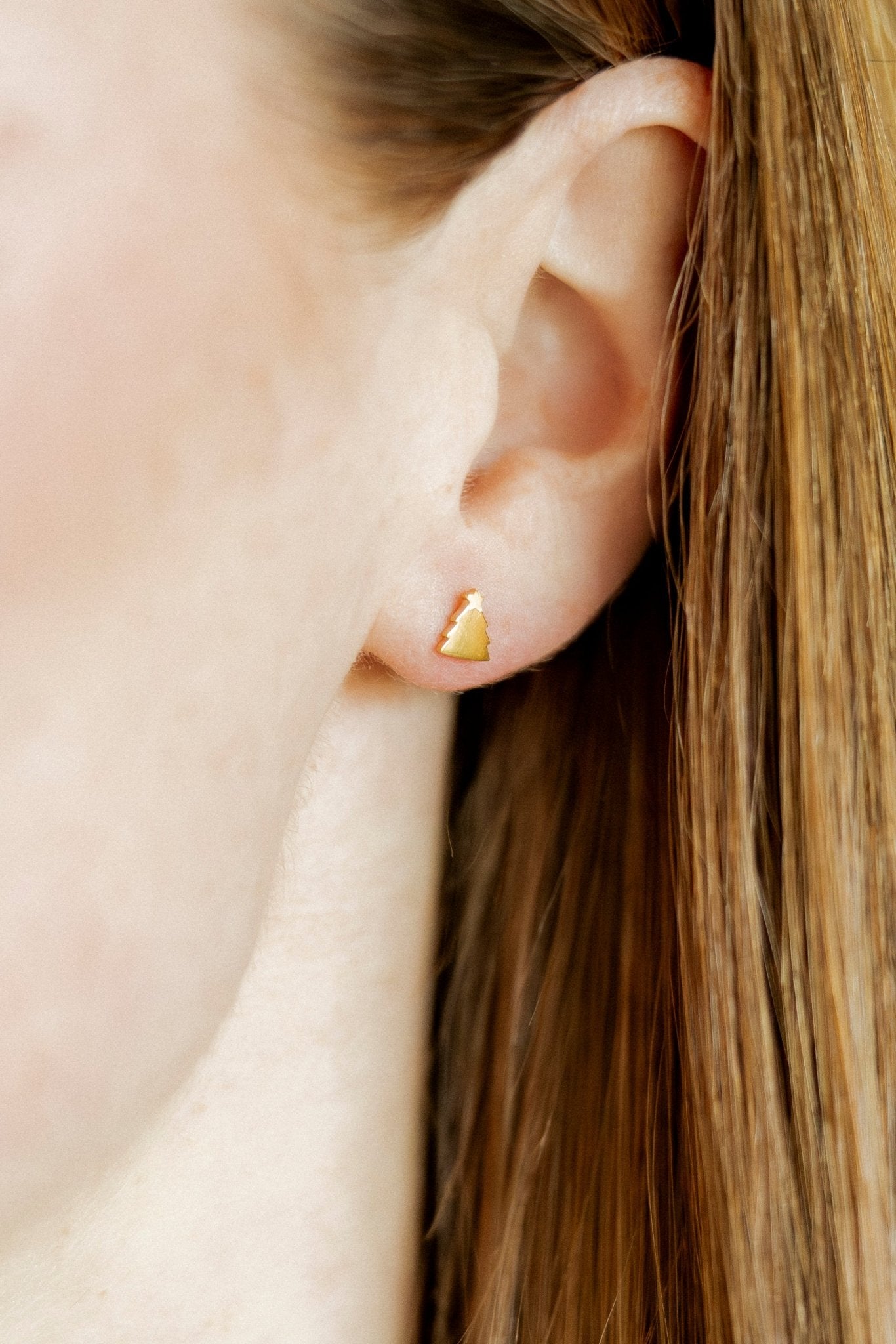 Screwback Stud Earrings - Micro Christmas Tree - LINNY CO WholesaleStuds