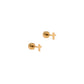 Screwback Stud Earrings - Micro Cross Gold - LINNY CO WholesaleStuds