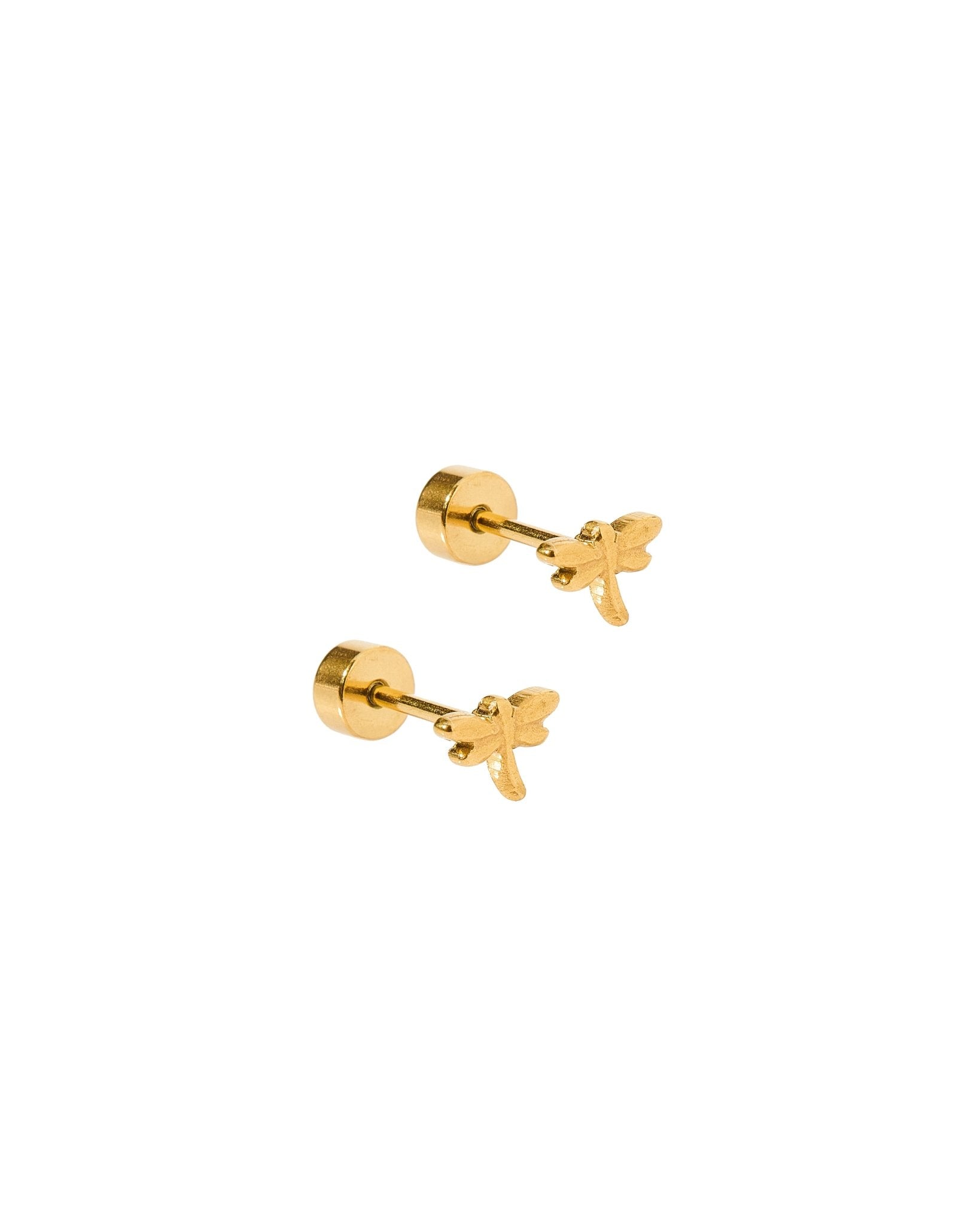 Screwback Stud Earrings - Micro Dragonfly - LINNY CO WholesaleStuds