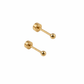 Screwback Stud Earrings - Micro Evelyn Gold - LINNY CO WholesaleStuds