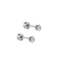Screwback Stud Earrings - Micro Helen Silver - LINNY CO WholesaleStuds