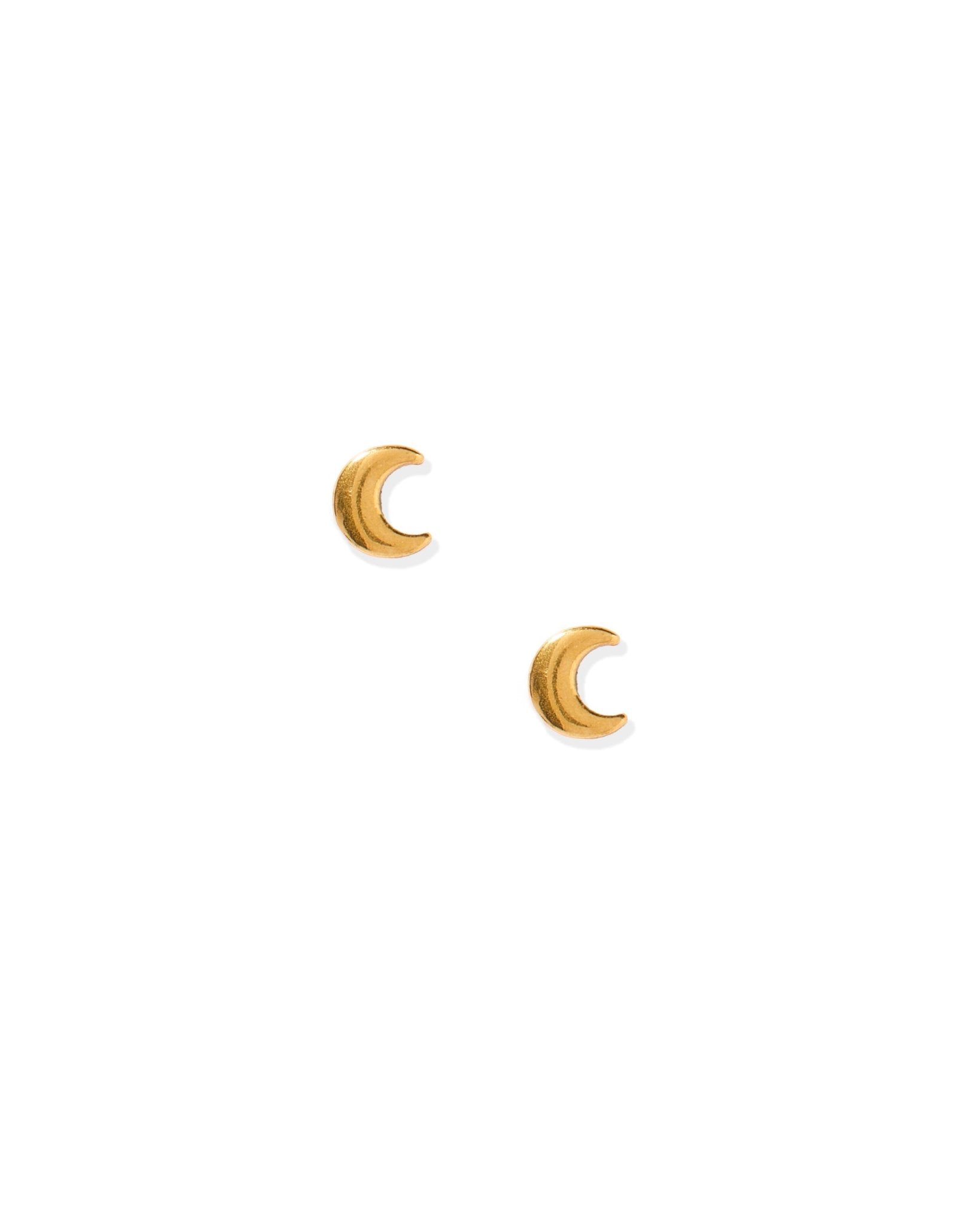 Screwback Stud Earrings - Micro Moon - LINNY CO WholesaleStuds