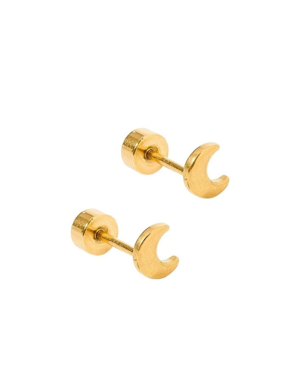 Screwback Stud Earrings - Micro Moon - LINNY CO WholesaleStuds