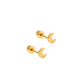 Screwback Stud Earrings - Micro Moon - LINNY CO WholesaleStuds