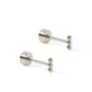Screwback Stud Earrings - Micro Tally Silver - LINNY CO WholesaleStuds