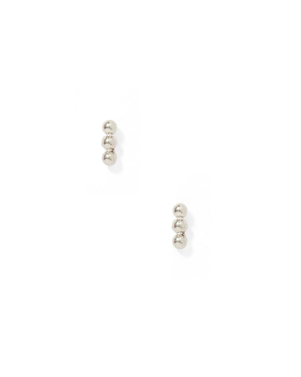 Screwback Stud Earrings - Micro Tally Silver - LINNY CO WholesaleStuds
