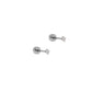 Screwback Stud Earrings - Micro Teagan CZ Silver - LINNY CO Wholesale