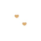 Screwback Stud Earrings - Micro Tessa Heart Gold - LINNY CO WholesaleStuds