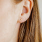 Screwback Stud Earrings - Micro Tessa Heart Gold - LINNY CO WholesaleStuds