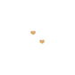 Screwback Stud Earrings - Micro Tessa Heart Gold - LINNY CO WholesaleStuds