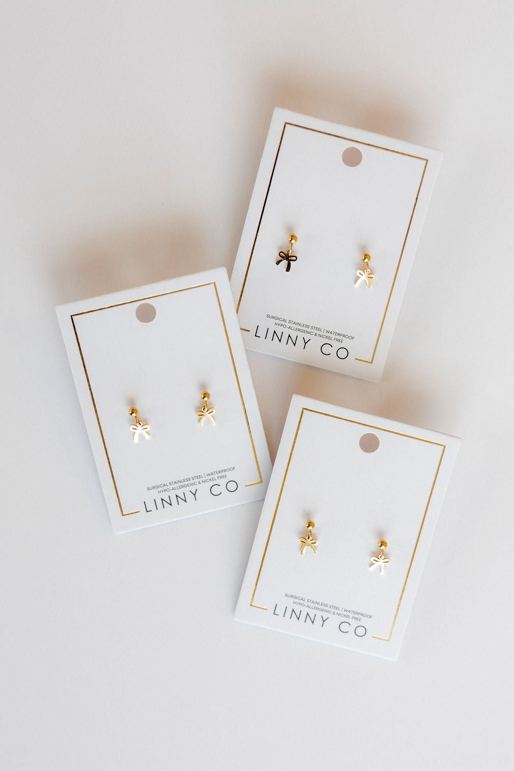 Screwback Stud Earrings - Millie Bow - LINNY CO WholesaleStuds