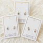 Screwback Stud Earrings - Millie Bow - LINNY CO WholesaleStuds