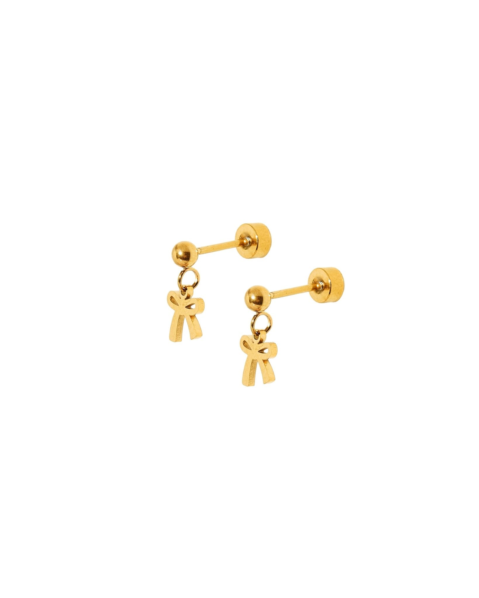 Screwback Stud Earrings - Millie Bow - LINNY CO WholesaleStuds